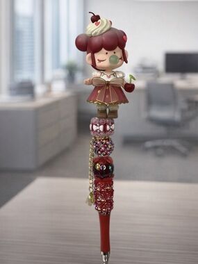 Nanci Figures Rhinstone Pens (Cupcake) Nanci Tea Time Series #handmade #nanci